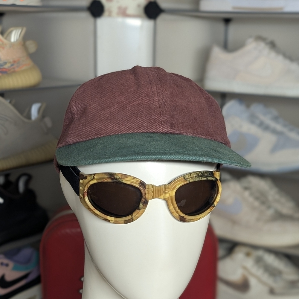 Burgundy Vintage Cotton Hat (OS)